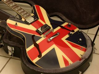  Gallagher Archtop Union Jack Supernova Electric Guitar with HSC