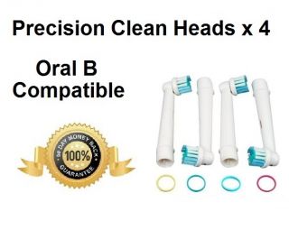  Replacement Electric Toothbrush Heads Precision Clean X4