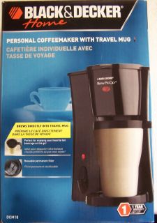 Black Decker Electric Coffeemaker with Travel Mug