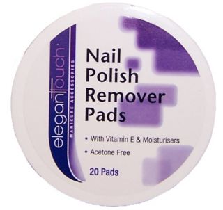  Elegant Touch Nail Polish Remover Pads x 20