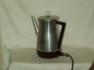 Vintage Electric Coffee Pot American made West Bend Flavo Matic 8 cup