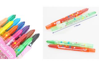 Hello kitty Mini 12 Colored Pencils Set, Kids art drawing supplies