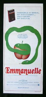 Emmanuelle 1974 Sylvia Kristel Sexploitation Daybill Movie Poster