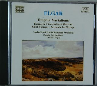 Elgar Enigma Variations Leaper CD Sep 1997 Naxos