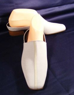 Van Eli Light Gray and Taupe Stretch Fabric Mules 8M New Womens Shoes