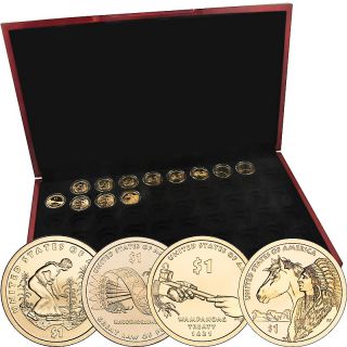 Coin Collector 2009 2012 PDS Native American Dollar Set with AutoShip