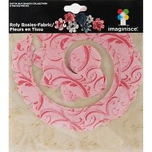 Roly Rosies Die Cut Fabric Flowers 6 Pack   Pinks