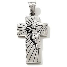 michael anthony jewelry christs profile cross pendant d