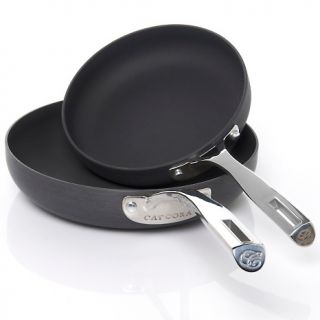  and Skillets Cat Cora by Starfrit Hard Anodized 8 and 10 Frypans