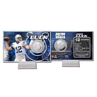 2012 NFL Silver Plated Coin Card by The Highland Mint   Andrew Luck at