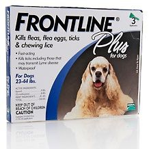 Frontline Plus For Medium Dogs 3 pack Flea Treatment