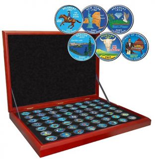 Coin Collector 1999 2009 Colorized State and Territories Quarter Set