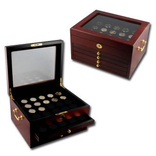  Coins 2007 PDS Presidential Dollar 12pc Set w/Wooden Chest