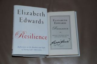 Signed Books Elizabeth Edwards Resilience 1 1 New