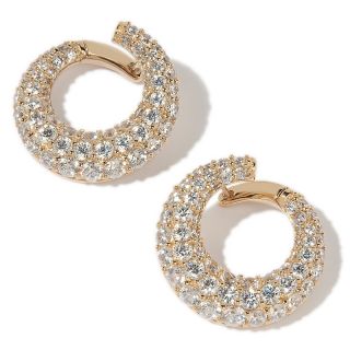 Jean Dousset 11.26ct Absolute™ Pavé Open Circle Earrings