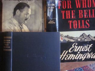  for Whom The Bell Tolls Ernest Hemingway w Dust Jacket Good
