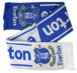 Everton FC authentic English Premier League Knit Scarf Blue/White