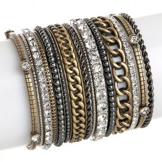  Graziano Glam Slam 15 piece Anniversary Bangle Bracelet Set