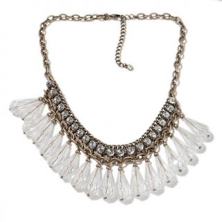  by Molly Sims Grayce by Molly Sims Stone Drop 18 1/2 Fringe Necklace