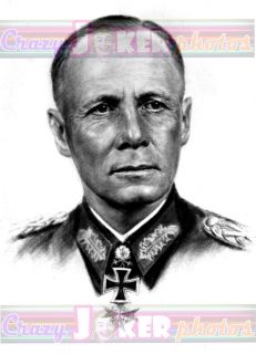 WW2 German Desert Fox Erwin Rommel 5 x 7 Photo