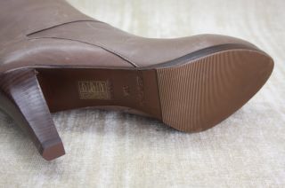  Leather Convertible Cuff High Heel Boots 9 5 $580 Elefante Grey