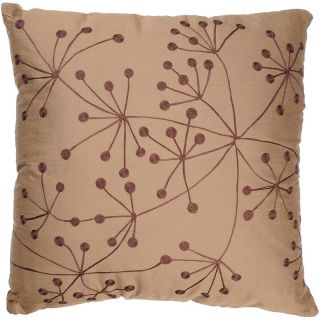  Home Décor Throw Pillows 18 x 18 Dandelion Pillow   Copper/Brown