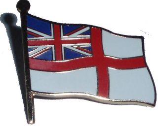 White Ensign Pin Badge British Royal Navy Lapel Badge