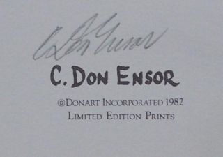 Don Ensor That Hat Signed Print Vtg Victorian Vanity