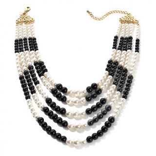 universal vault beaded black and white 19 necklace d 2012050313232122