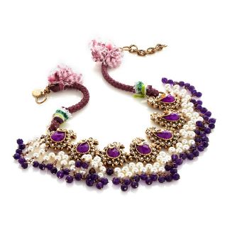  Müze by Gypsy Indulge Purple Multigemstone and Bronze 18 Necklace