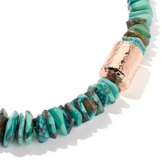 Jay King Anhui Turquoise Beaded Copper 20 Necklace