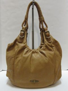 Elliott Lucca Brown Addison Tote Leather with Double braided handles