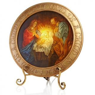Winter Lane 19 Lighted Holy Family Decorative Holiday Charger