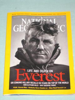  Everest First Climber Sir Edmund Hillary National Geographic May 2003