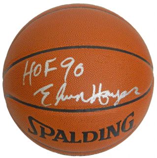 Bullets Rockets Elvin Hayes Signed Spalding I O Basketball w HOF90