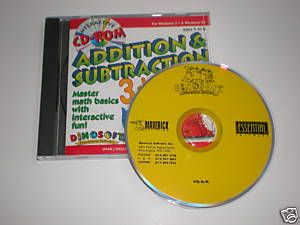 Dinosoft Educational Software Add Subtract Math PC Game