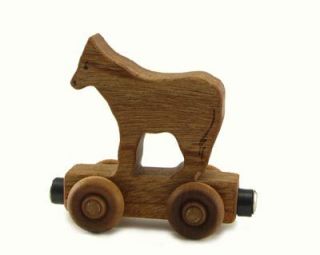 Natural Safe Handcrafted Baby Wooden Toy Train New