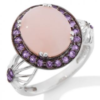 Jewelry Rings Fashion Opulent Opaques .26ct Pink Opal and