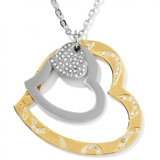  heart two tone pendant with 28 chain note customer pick rating 31