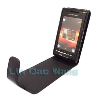 For Sony Ericsson Xperia x8 Walkman W8 E16I Leather Case Cover Pouch