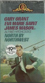 VHS North by Northwest Cary Grant Eva Marie Saint Hitchcock SEALED New
