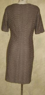 Evan Picone Charcoal Pleat Knit Dress Sz 16 $99