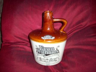 Vintage Evan Williams Kentucky Bourbon Whiskey Pottery Jug