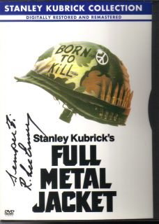 Full Metal Jacket Marine Gunny R Lee Ermey Signed DVD