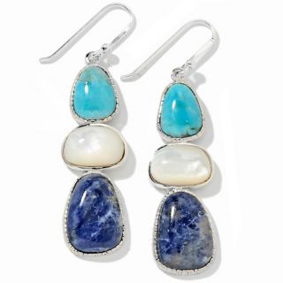 Sally C Treasures Blue and White Multigemstone Sterling Silver