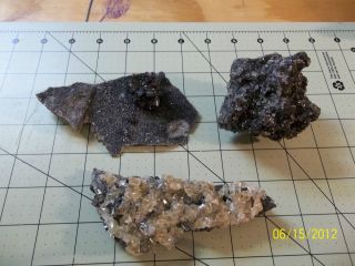Elmwood Mine Minerals Group Lot Barite Calcite Sphalerite