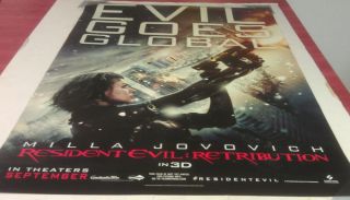 Resident Evil Retribution Movie Poster DS Original Adv C 27x40 Milla