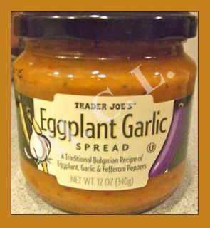 Trader Joes Eggplant garlic Spread, Bulgarian Recipe, 12 oz