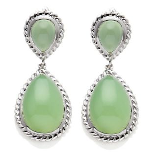 Jewelry Earrings Drop Sima K Green Chalcedony Sterling Silver