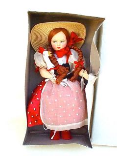 EROS FIRENZE CLOTH DOLL WITH CHICKEN IN ORIGINAL BOX MADE IN ITALY
